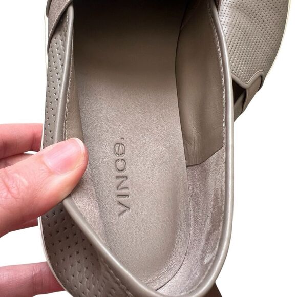 VINCE Blair Perforated Leather Slip-On Sneakers - Picture 6 of 8
